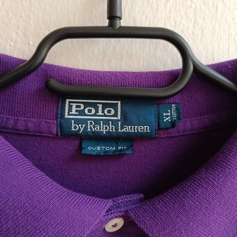 Polo Ralph Lauren fialová polokošeľa s dlhým rukávom tričko - 7