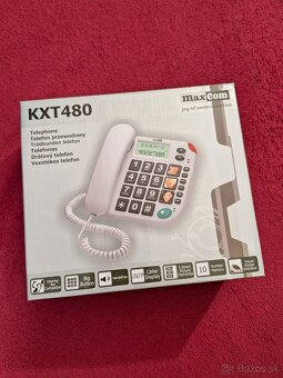 MAXCOM KXT480, Telefón pre seniorov, biely - 7