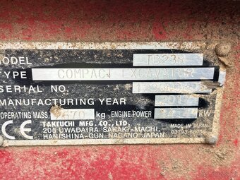 Bager takeuchi tb23r - 7
