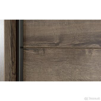 Kvalitná šatníková skriňa - ušľachtilý dub/čierny dub - 7