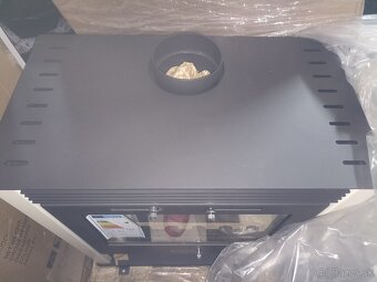 Samostatne stojace krbové kachle Rubin 13 kW béžová Eco - 7