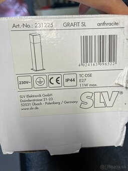 Svietidlo zahradne - SLV GRAFIT SL 60 230V E27 IP44 - 7