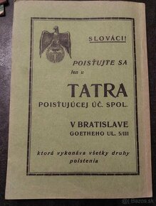 Kalendár Tatra Banky 1942 Slovenský Štát - 7