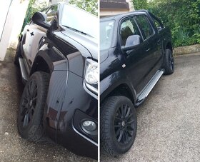 Bočné ochranné prahy nášľapy na VW Amarok - 7