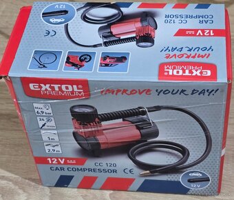 Extol Premium CC 120 minikompres, do auta 12V 6,9bar - 7