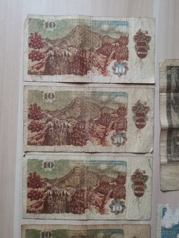 Staré československé bankovky 10KČS a 20KČS - 7