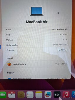 MacBook Air 13" 2020, M1 - 7