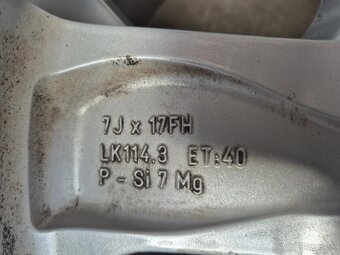 5x114,3 r17 ET40 x 7J elektróny originál NISSAN - 7