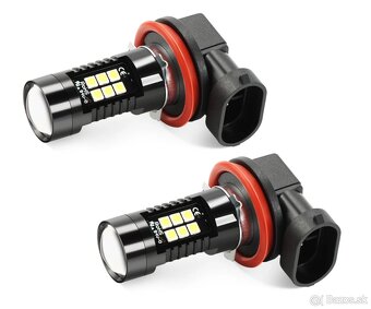 H8 H11 LED hmlovky žiarovky do auta 1200LM 6000K 12V biele - 7