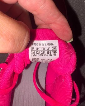 Tenisky ružové ADIDAS v.31,5..vd 20,2cm - 7