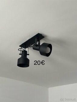 Predám čierne svietidlá,rôzne typy a veľkosti.Cena od 5€-50€ - 7
