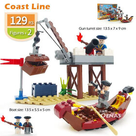 Predám Lego kompatibilné sety Gudi s témou pirátov - 7