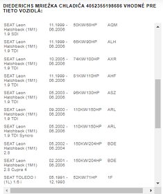 Predna maska chladica Seat Leon 1M1 - 7