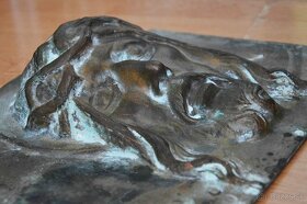 Stará bronzová plastika Ježiša (3,2kg) - 7