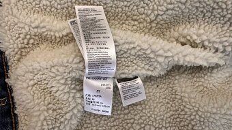 Pánska džínsová zateplená bunda LEVIS - veľkosť M - 7