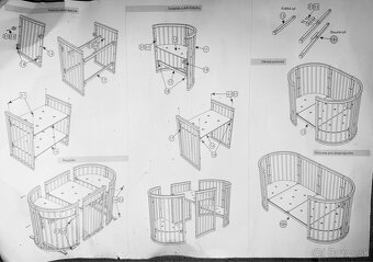 Detská rastúca postieľka MIMIKO 9v1. - 7