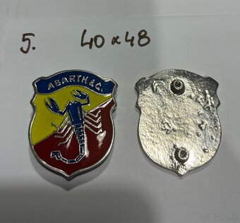 Nápisy Abarth, Fiat - 7