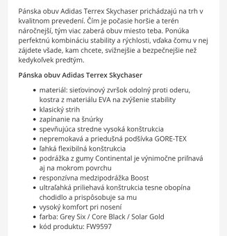 velkost 41 1/3 - ADIDAS TERREX gtx Skychaser - 7