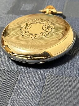 Vzácne strieborné (800) vreckové hodinky Omega - 7