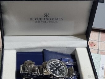Náramkové hodinky,chronograf Revue,day,date,automatic. - 7