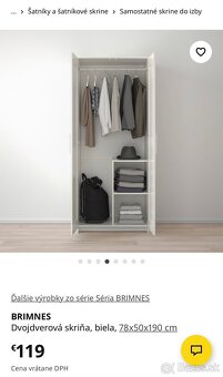 Ikea biela skrina - 7