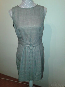 kárované elastické  šaty so šnurovaním  Orsay veľ. 38 - 7