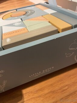 Vozíček s kockami Little Dutch Blue - 7