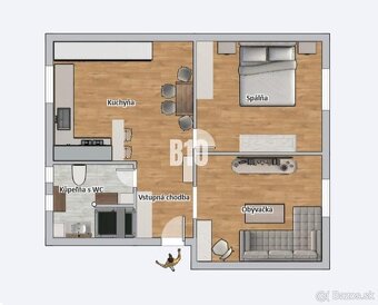 Nadštandardný 2i byt - Za Ferenitkou - kompletne zariadený - 7