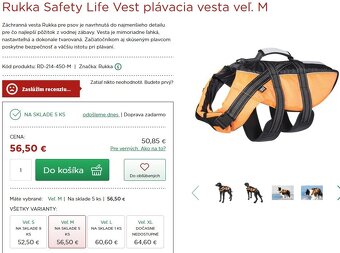plávacia, záchranná vesta pre psa RUKKA - 7