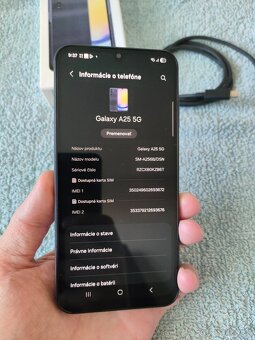 SAMSUNG GALAXY A25 5G Black 128GB,6GB RAM - 7