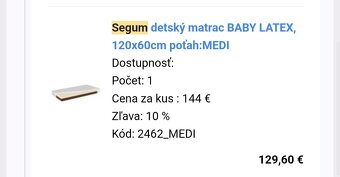 Detská postieľka Pali Tommy +matrac +mantinel - 7