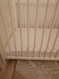 Detská postieľka s vyberateľnými tyčami + matrac - 7