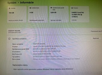 Počítač i3-6100 / RX 560 4GB / 8GB / SSD + HDD - 7