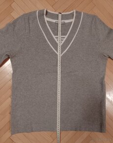 Sivý pulóver v.XL /+tričko zadarmo/ - 7