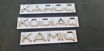 ŠKODA nápisy ČIERNE / CHROMOVE - 7