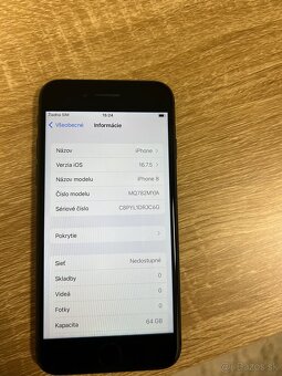 iPhone 8 – 64 GB | veľmi dobrý stav | 88 % batéria - 7