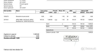 MacBook Air 13´ (M1, 8GB/256GB, Space gray) top stav - 7