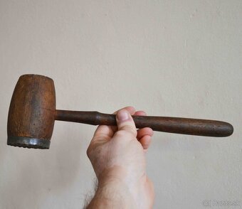 Starý drevený tĺčik (32x10cm) - 7