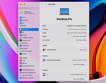 MacBook Pro 16" i9-2.3GHz,8j/16GB/1TB,Touchbar - TOP STAV - 7