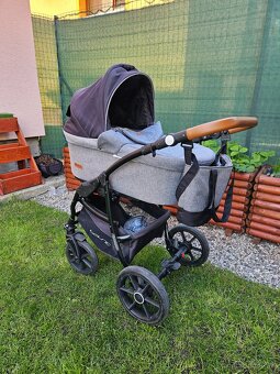 Predám kočík 2v1 RIKO Basic antracit + vajíčko a isofix zákl - 7