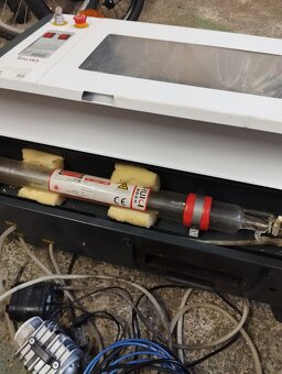 Laserový ploter CO2 40W 40x40cm + Red-Dot + Air-Assist + Prí - 7