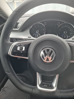 VOLANT VOLKSWAGEN R RLINE kožený BIELE PREŠÍVANIE - 7