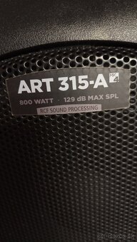 Predám aktívny reproduktor Rcf art 315 a mk4 - 7