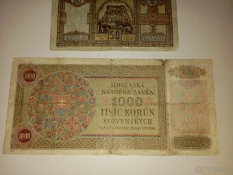 BANKOVKY 40. LÉTA, SLOVENSKÝ ŠTÁT, VŠE NEPERFOROVANÉ - 7