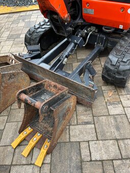 minibager KUBOTA KX018-4 / hydr. rychloupínák / 3x lopata - 7
