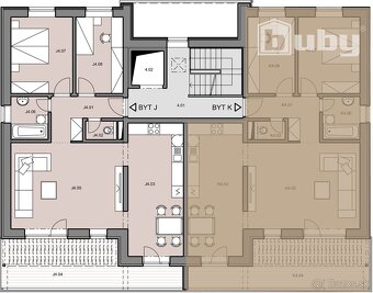 3 izbový byt s terasou, č. IIB_11K, v novostavbe Byty Ruppel - 7