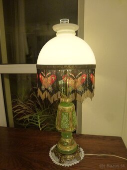 Ručne maľovaná stolová elektrická lampa MURANO - 7