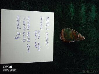Prsteň s kameňom/ Achát/ - 7