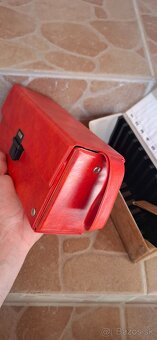 Retro vintage Kufrik box na mc kazety Nové - 7