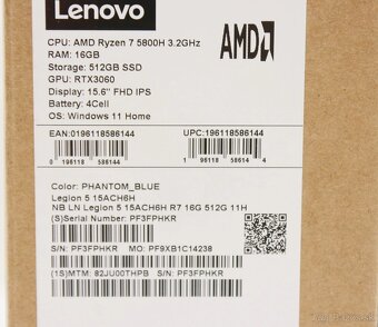 LENOVO LEGION 5 15ACH6H - 7